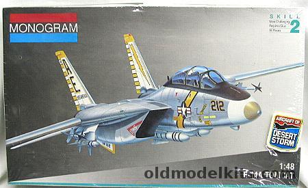 Monogram 1/48 Grumman F-14 Tomcat Aircraft of Desert Storm, 5803 plastic model kit